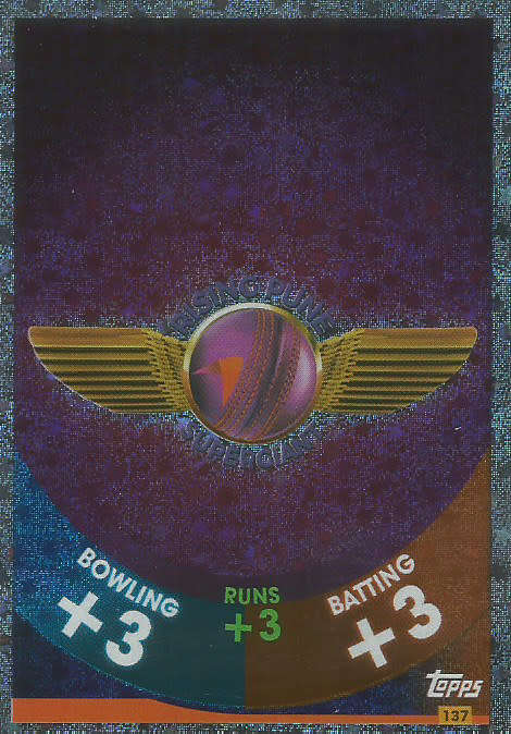 IPL CRICKET ATTAX 2017/18 - RISING PUNE SUPERGIANT SILVER "LOGO" TRADING CARD 137