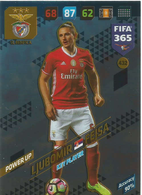 LJUBOMIR FRJSA - FIFA 365 2018 EDITION - PANINI 2018 - BLUE FOIL `KEY PLAYER` TRADING CARD 432