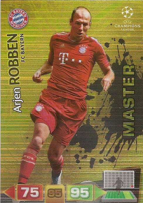 CHAMPIONS LEAGUE  2012 ADRENALYN XL - ARJEN ROBBEN `MASTER GOLD` CARD
