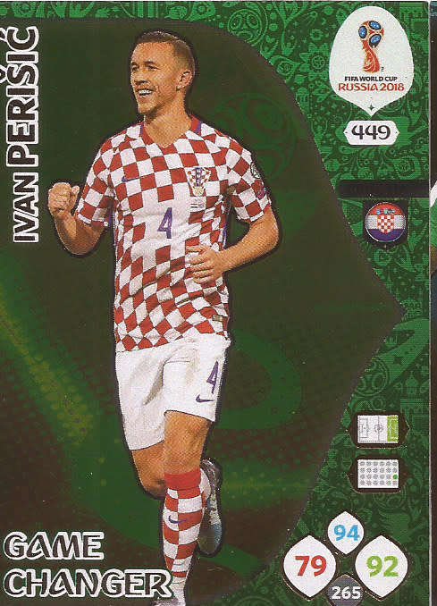 IVAN PERISIC - PANINI FIFA WORLD CUP 2018 RUSSIA -  `GAME CHANGER` FOIL CARD 449