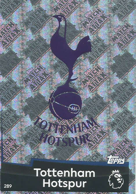 TOTTENHAM HOTSPURS - MATCH ATTAX 2018/2019 - SILVER "CLUB BADGE" TRADING CARD