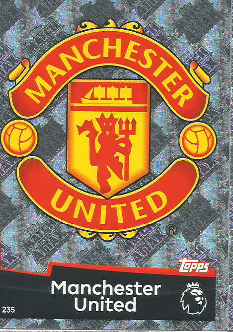 MANCHESTER UNITED FC - MATCH ATTAX 2018/2019 - SILVER `CLUB BADGE` TRADING CARD