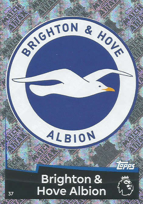 BRIGHTON & HOVE ALBION - MATCH ATTAX 2018/2019 - SILVER "CLUB BADGE" TRADING CARD