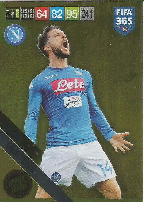 DRIES MEERTENS - FIFA 365 2019 EDITION - PANINI 2019 - GOLD FOIL `LIMITED EDITION` TRADING CARD