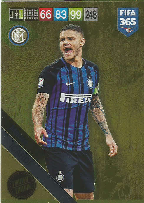 MAURO ICARDI - FIFA 365 2019 EDITION - PANINI 2019 - GOLD FOIL `LIMITED EDITION` TRADING CARD
