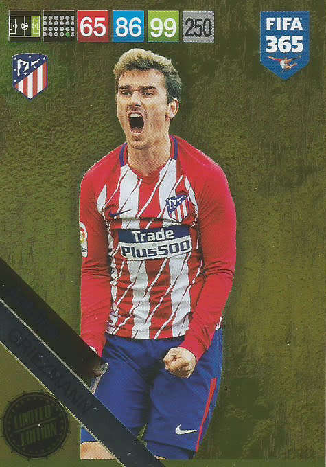 ANTOINE GRIEZMANN - FIFA 365 2019 EDITION - PANINI 2019 - GOLD FOIL `LIMITED EDITION` TRADING CARD