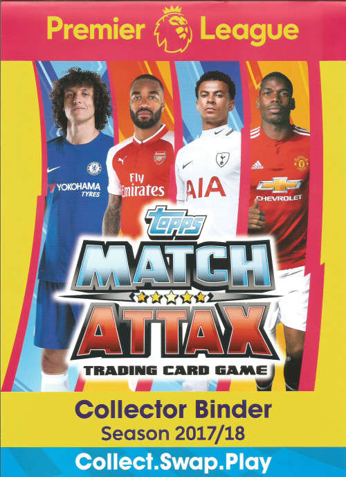 MATCH ATTAX 2017/18 - COMPLETE 453 TRADING CARD COLLECTION in OFFICIAL BINDER