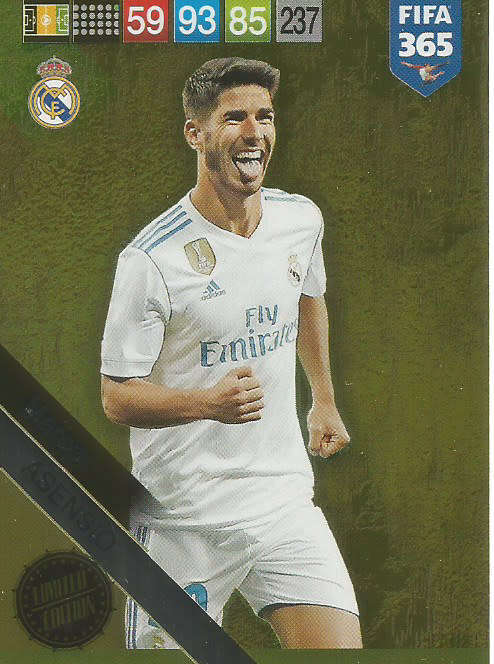 MARCO ASENSIO - FIFA 365 2019 EDITION -  - GOLD FOIL `LIMITED EDITION` TRADING CARD