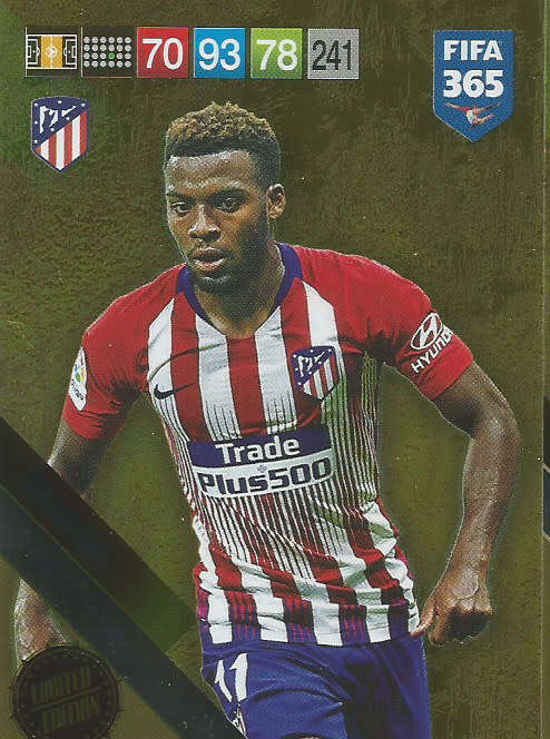 THOMAS LEMAR - FIFA 365 2019 EDITION -  - GOLD FOIL `LIMITED EDITION` TRADING CARD