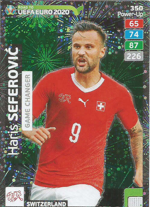 HARIS SEFEROVIC - PANINI "ROAD TO EURO 2020 - "GAME CHANGER" FOIL TRADING CARD 350