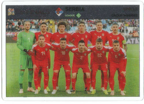 SERBIA - PANINI "ROAD TO EURO 2020"  - "NATIONS LEAGUE FINALS" " ULTRA CLEAR"  TRADING CARD UNL13