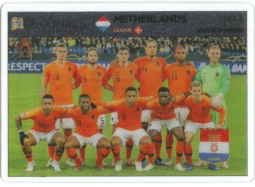 NETHERLAND - PANINI "ROAD TO EURO 2020"  - "NATIONS LEAGUE FINALS" " ULTRA CLEAR"  TRADING CARD UNL1