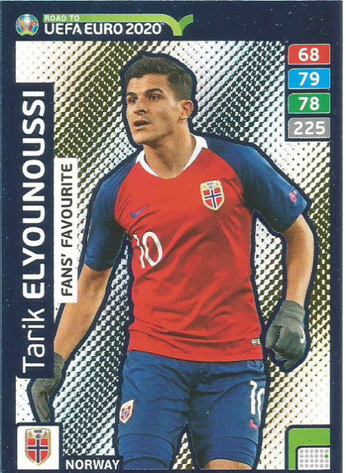 TARIK ELYOUNOUSSI - PANINI "ROAD TO EURO 2020 - "FANS FAVOURITE" FOIL TRADING CARD 264