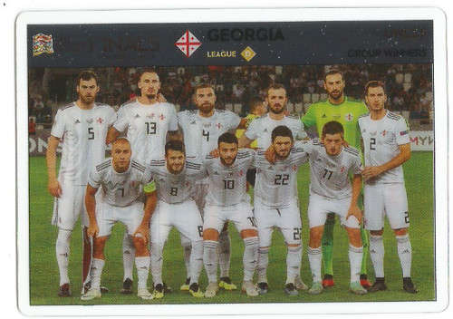GEORGIA - PANINI "ROAD TO EURO 2020"  - "NATIONS LEAGUE FINALS" " ULTRA CLEAR"  TRADING CARD UNL15