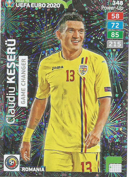 CLAUDIU KESERU - PANINI "ROAD TO EURO 2020 - "GAME CHANGER" FOIL TRADING CARD 348