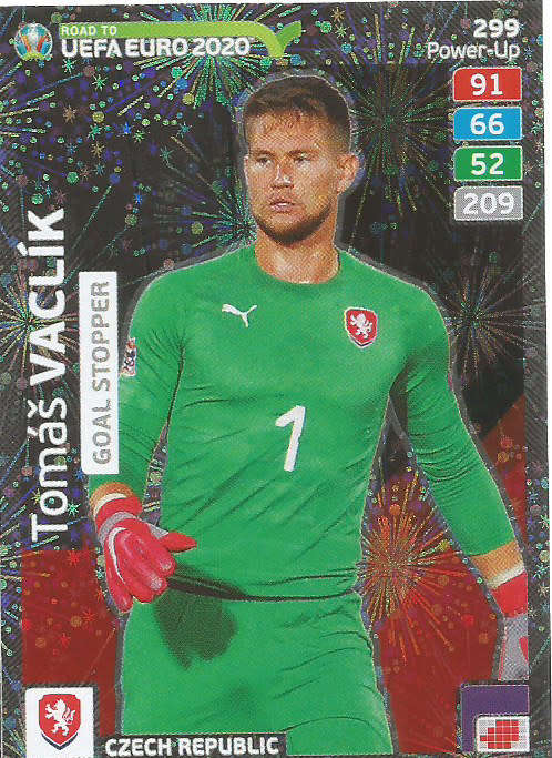 TOMAS VACLIK - PANINI "ROAD TO EURO 2020 - "GOAL STOPPER" FOIL TRADING CARD 299