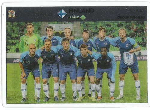FINLAND  -  "ROAD TO EURO 2020"  - "NATIONS LEAGUE FINALS" " ULTRA CLEAR"  TRADING CARD UNL11