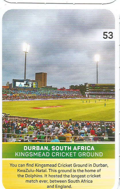PICK&PAY "S.A. CRICKET SUPERCARDS"  TRADING CARD 53