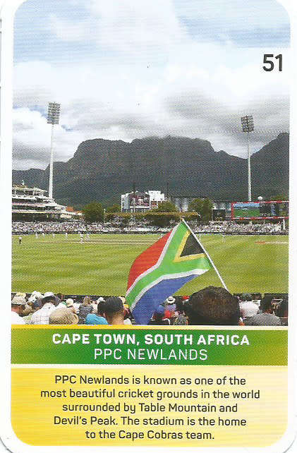 NEWLANDS - PICK&PAY "S.A. CRICKET SUPERCARDS"  TRADING CARD 51