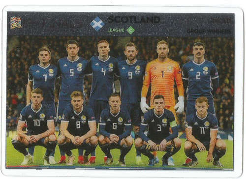 SCOTLAND - PANINI "ROAD TO EURO 2020"  - "NATIONS LEAGUE FINALS" " ULTRA CLEAR"  TRADING CARD UNL10