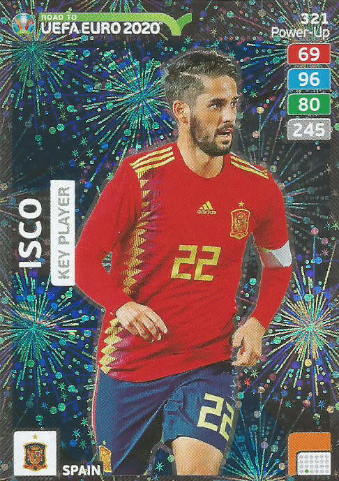 ISCO - PANINI "ROAD TO EURO 2020 - "KEY PLAYER" FOIL TRADING CARD 321