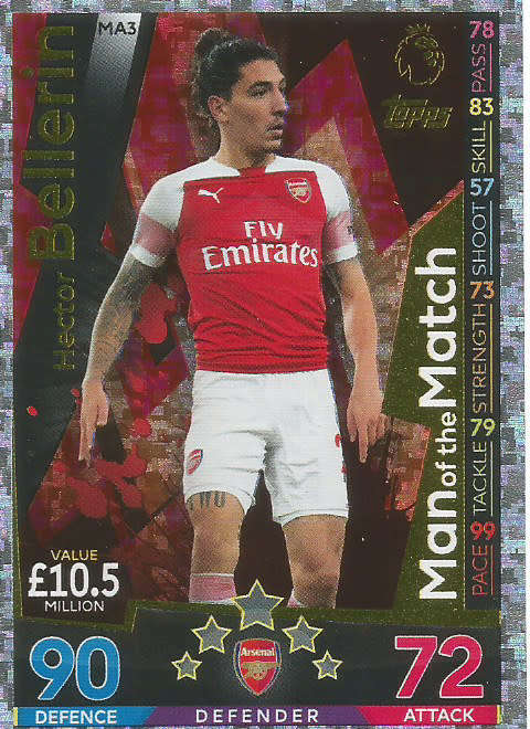 ARSENAL FC - MATCH ATTAX EXTRA 2019 - COMPLETE SET of 11 "BASE & FOIL"  TRADING CARDS