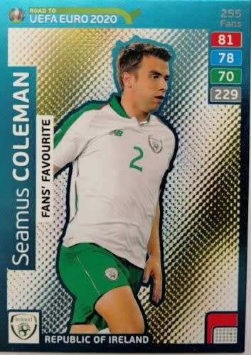 S. COLEMAN - PANINI "ROAD TO EURO 2020 - "FANS FAVOURITE" FOIL TRADING CARD 255