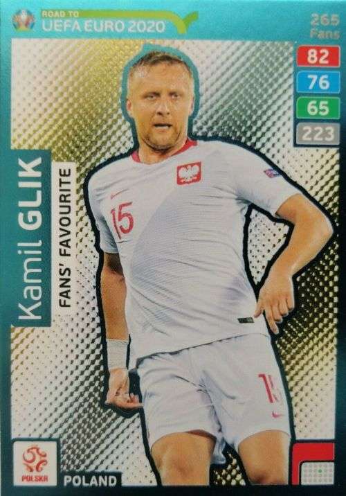 K. GLIK - PANINI "ROAD TO EURO 2020 - "FANS FAVOURITE" FOIL TRADING CARD 265