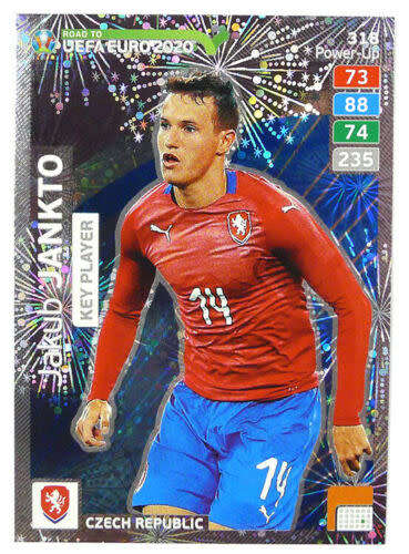 J. JANKTO - PANINI "ROAD TO EURO 2020 - "KEY PLAYER" FOIL TRADING CARD 318