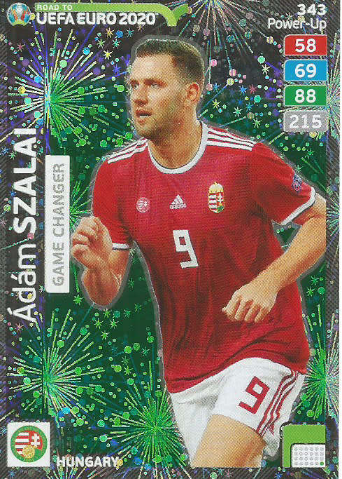 ADAM SZALAI - PANINI "ROAD TO EURO 2020 - "GAME CHANGER" FOIL TRADING CARD 343