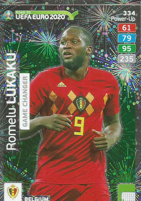 ROMELU LUKAKU - PANINI "ROAD TO EURO 2020 - "GAME CHANGER" FOIL TRADING CARD 334