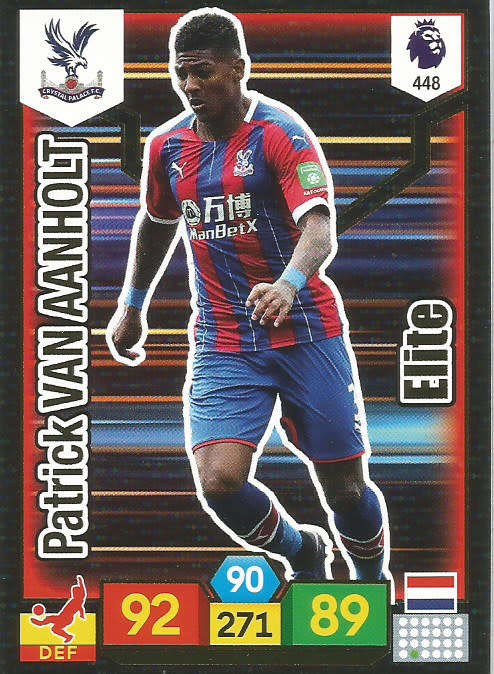PATRICK VAN AANHOLT - EPL ADRENALYN XL 2019/20 - FOIL "ELITE" TRADING CARD 448