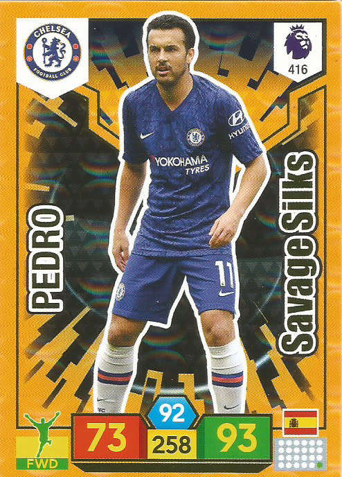 PEDRO - EPL ADRENALYN XL 2019/20 - ORANGE FOIL "SAVAGE SKILLS" TRADING CARD 416