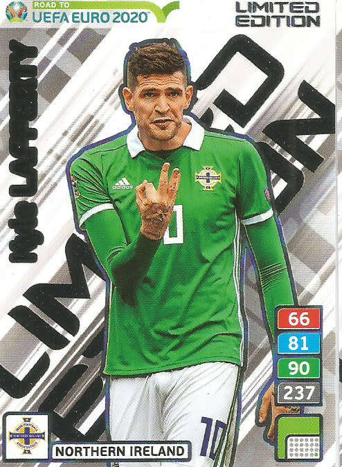 KYLE LAFFERTY - PANINI "ROAD TO EURO 2020"  - "LIMITED EDITION" TRADING CARD