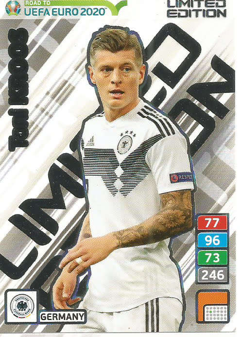 TONI KROOS - PANINI "ROAD TO EURO 2020"  - "LIMITED EDITION" TRADING CARD
