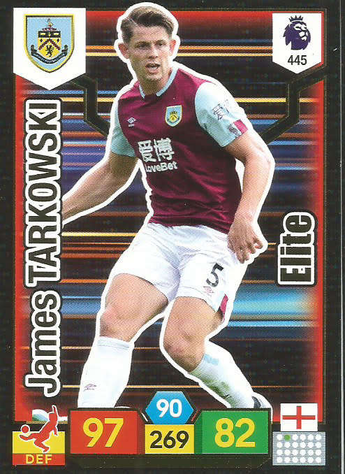 JAMES TARKOWSKI - EPL ADRENALYN XL 2019/20 - FOIL "ELITE" TRADING CARD 445