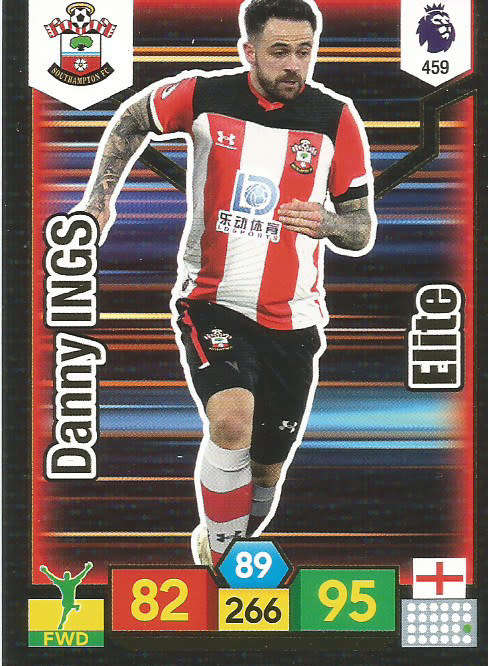 DANNY INGS - EPL ADRENALYN XL 2019/20 - FOIL "ELITE" TRADING CARD 459