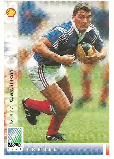 MARK CECILLON - SPORTS DECK `RUGBY WORLD CUP 95` -  BASE TRADING CARD 83