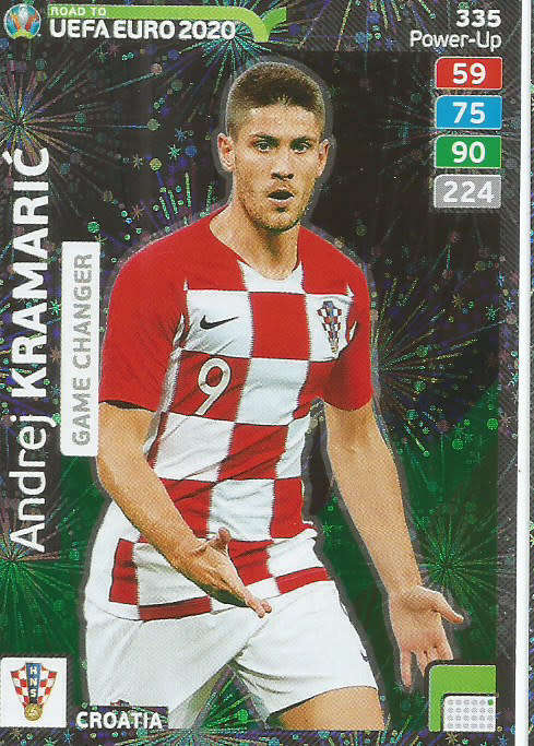 A. KRAMARIC- PANINI "ROAD TO EURO 2020 - "GAME CHANGER" FOIL TRADING CARD 335