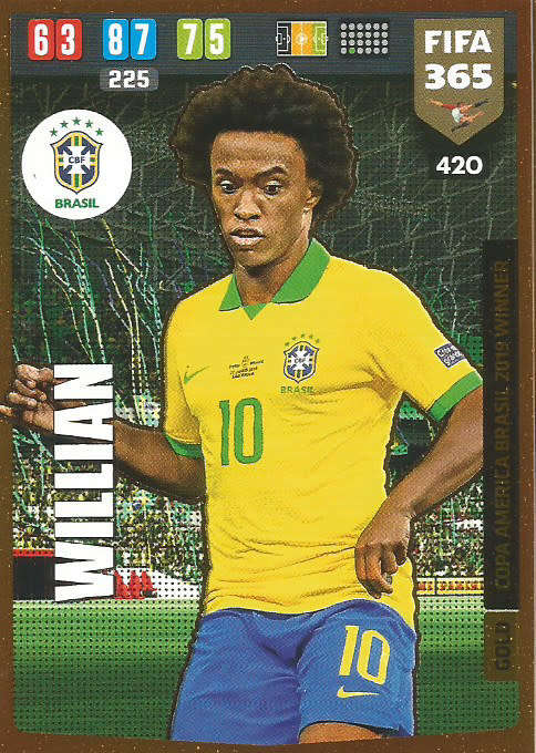 WILLIAM - FIFA 365 2020 EDITION -  - GOLD FOIL `WINNERS` TRADING CARD 420