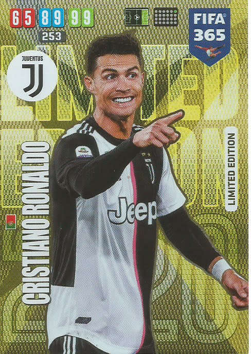 CRISTIANO RONALDO - FIFA 365 2020 EDITION -  - GOLD FOIL `LIMITED EDITION` TRADING CARD