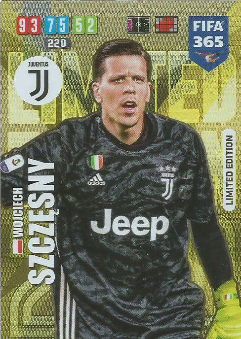 WOJCIECH SZCZSNY - FIFA 365 2020 EDITION -  - GOLD FOIL `LIMITED EDITION` TRADING CARD