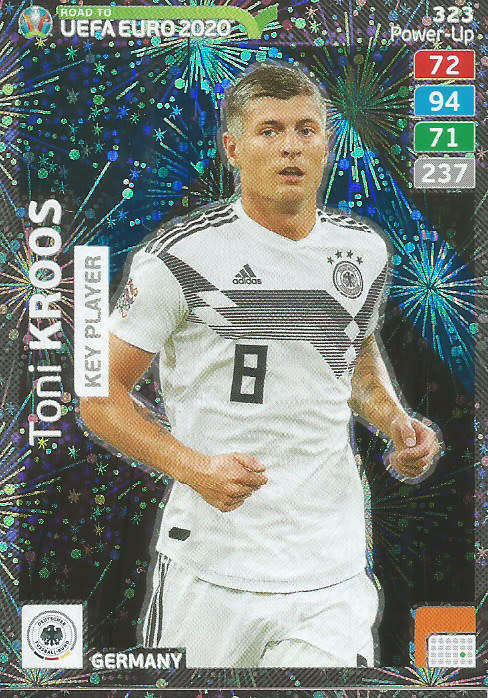 TONI KROOS - PANINI "ROAD TO EURO 2020 - "KEY PLAYER" FOIL TRADING CARD 323