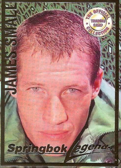 JAMES SMALL - RUGBY 1997 COLLECTION by PANINI - GOLD FOIL `LEGEND` TRADING CARD 111