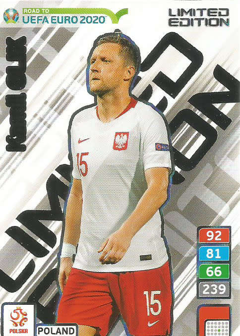 KAMIL GLIK  - PANINI "ROAD TO EURO 2020"  - "LIMITED EDITION" TRADING CARD