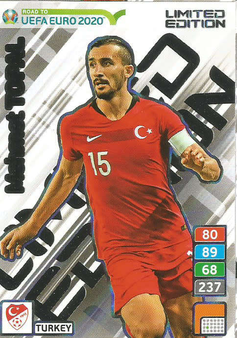 MEHMET TOPAL  - PANINI "ROAD TO EURO 2020"  - "LIMITED EDITION" TRADING CARD