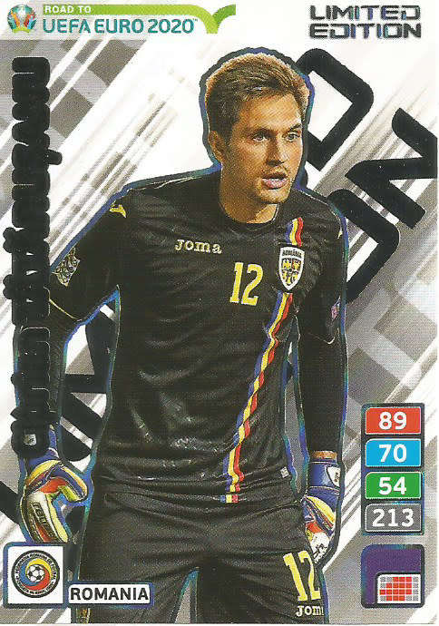 CIPRIAN TATARUSANU  - PANINI "ROAD TO EURO 2020"  - "LIMITED EDITION" TRADING CARD