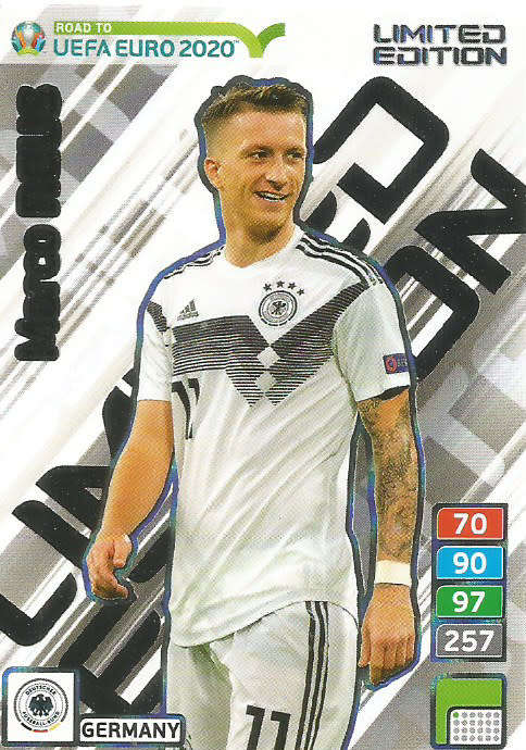 MARCO REUS  - PANINI "ROAD TO EURO 2020"  - "LIMITED EDITION" TRADING CARD