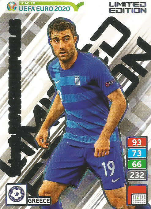 SOKRATIS PAPASTATHOPOULOS  - PANINI "ROAD TO EURO 2020"  - "LIMITED EDITION" TRADING CARD