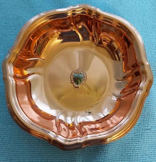 COPPER NUT BOWL - 15cm DIAMETER - KIMBERLEY MINE - IN EXCELENT CONDITION